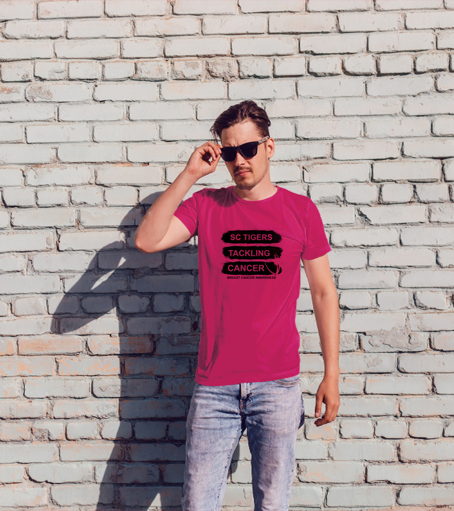 SC Tigers Tackling Cancer Breast Cancer Awareness T-Shirt