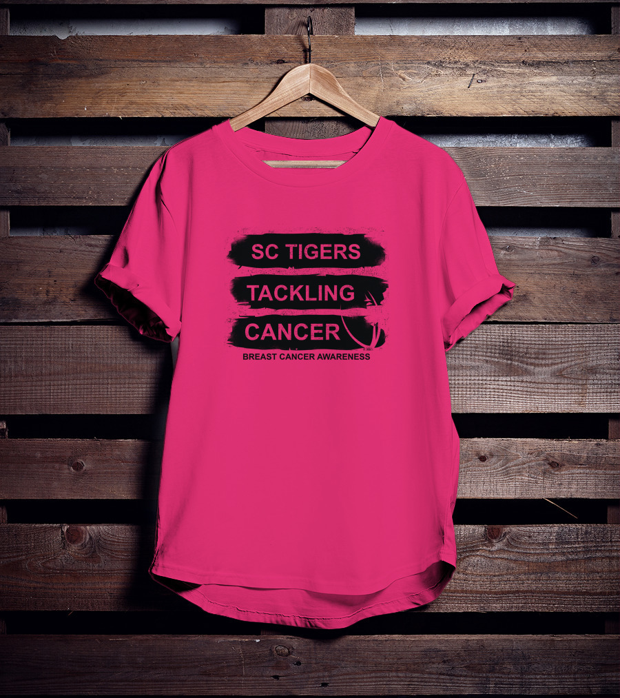 SC Tigers Tackling Cancer Breast Cancer Awareness T-Shirt