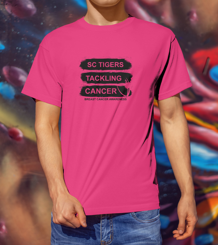 SC Tigers Tackling Cancer Breast Cancer Awareness T-Shirt