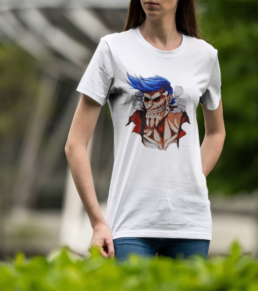 One Piece Franky Titan Transformation Crossover T-Shirt