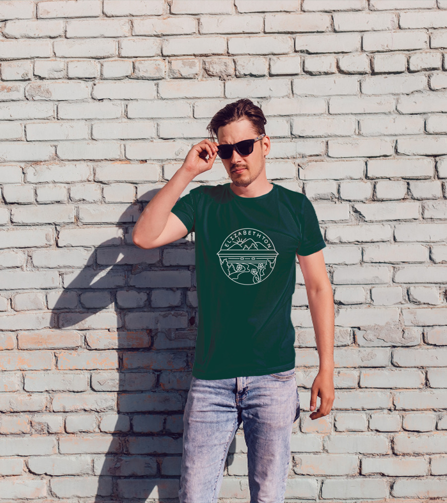 Elizabethton Scenic Mountain Landscape Raleigh Influence T-Shirt