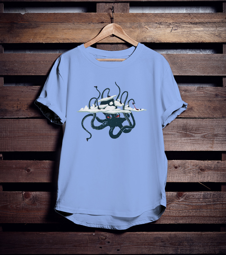 Alair Seattle Kraken Octopus Hockey Arena Scene T-Shirt