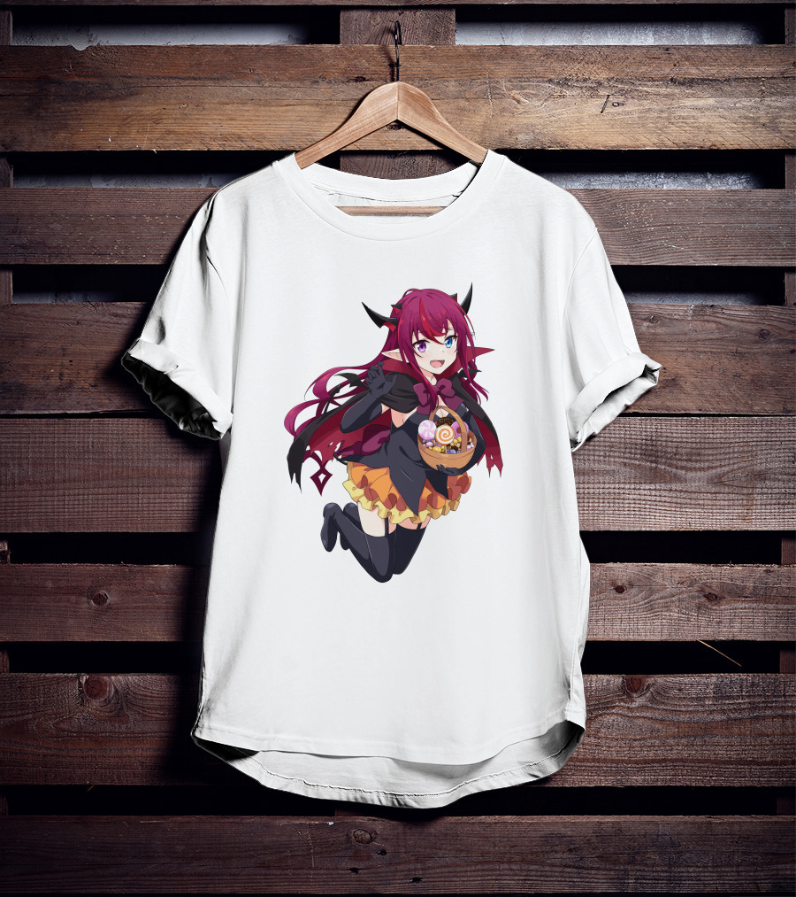 Irys Anime Halloween Devil With Candy Basket T-Shirt