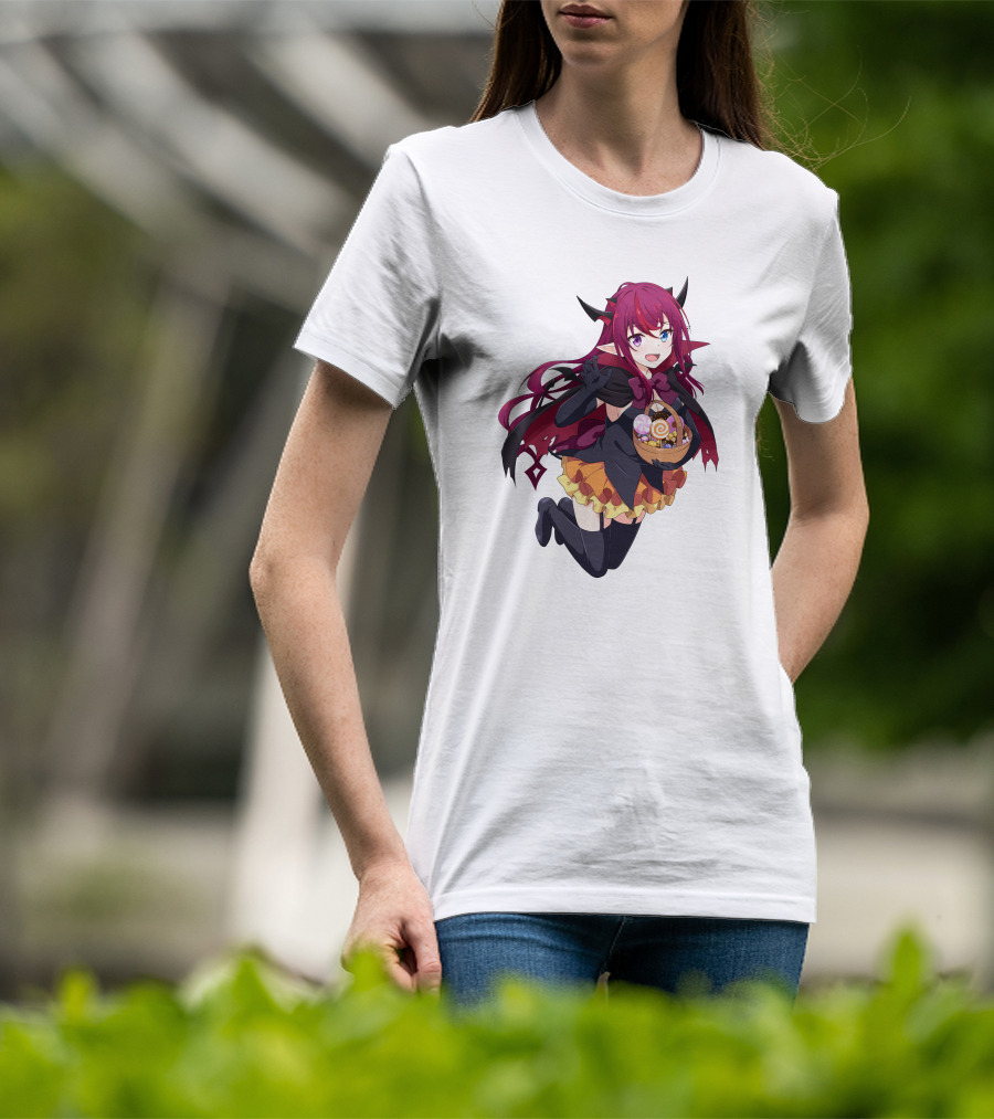 Irys Anime Halloween Devil With Candy Basket T-Shirt