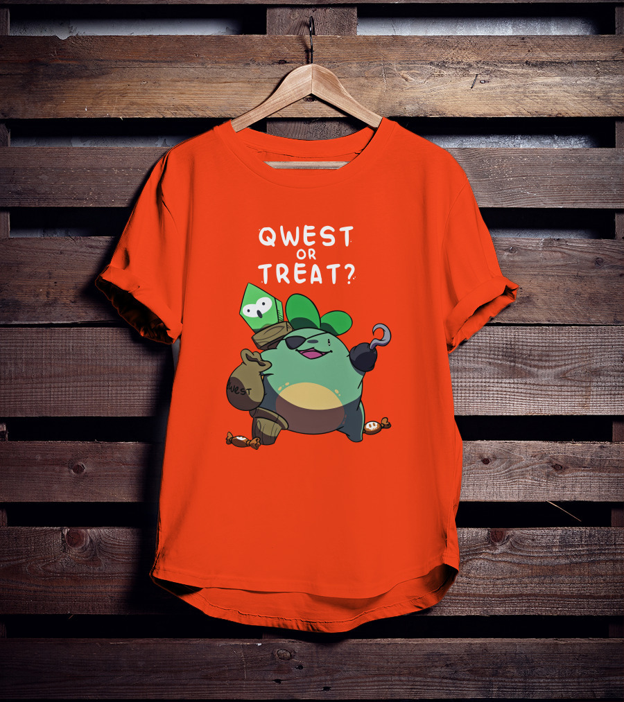 Qwest Or Treat Halloween Quest Sprout Pirate Hook Candy T-Shirt