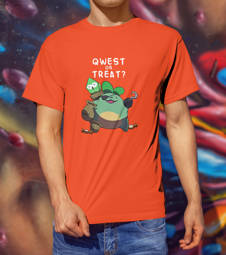 Qwest Or Treat Halloween Quest Sprout Pirate Hook Candy T-Shirt