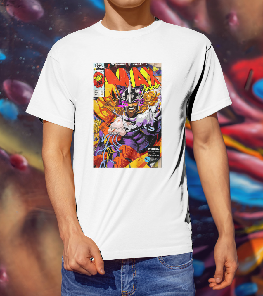 Freemvc2 The Scrubl0rd MAX Fighting Game Legend Comic T-Shirt