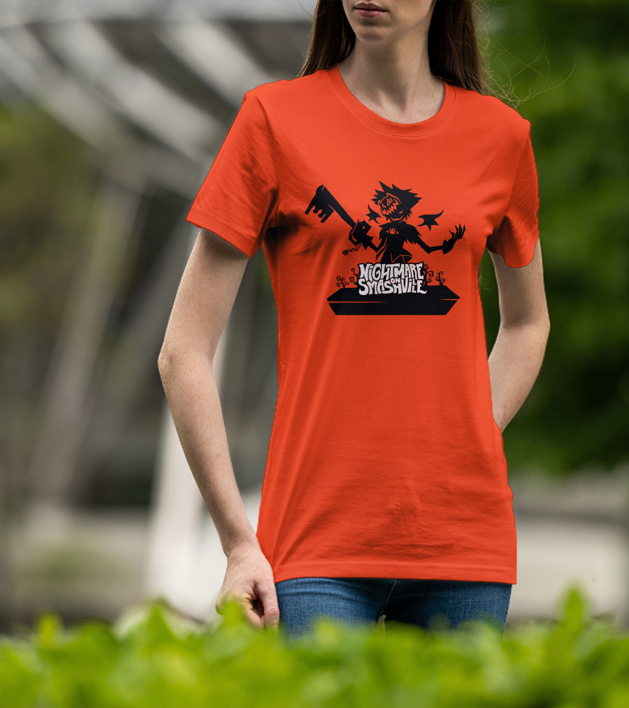 Nightmare On Smashville Halloween Scarecrow Image T-Shirt