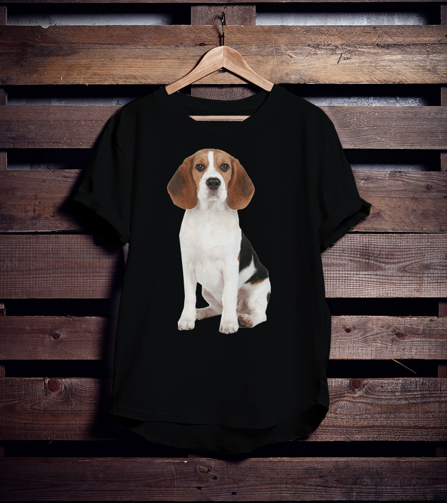 Beagle1 Portrait Dog Sitting T-Shirt