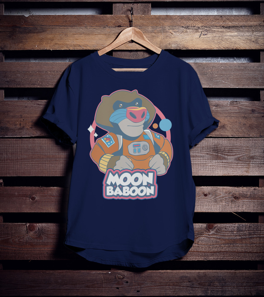 Moon Baboon It Takes Two Space Adventure T-Shirt
