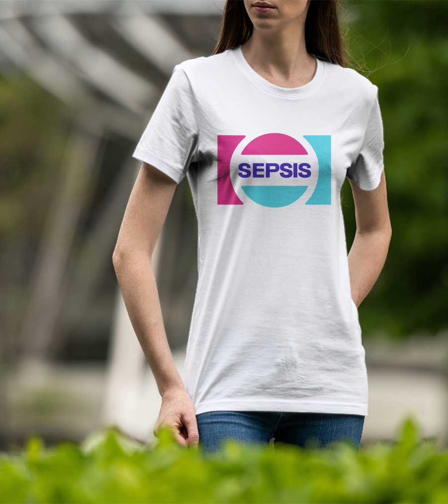 Pander Store Mechazawa Sepsis Logo Circular Colorful T-Shirt