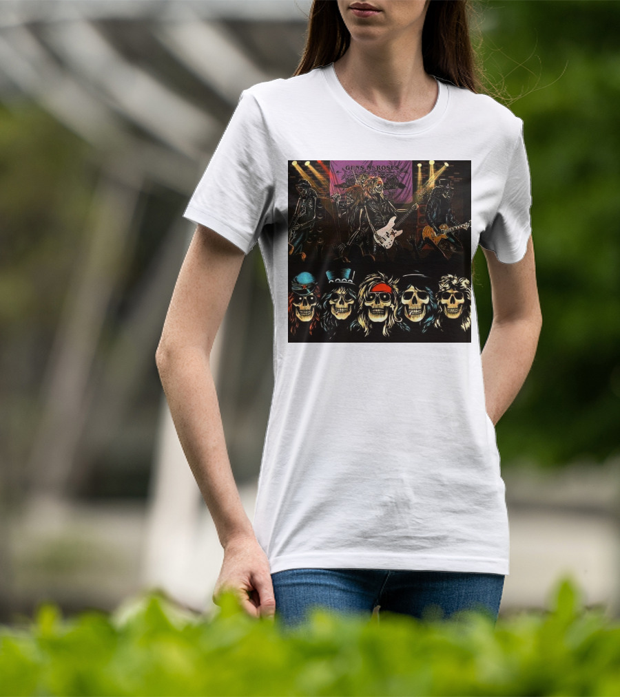Guns N' Roses Live Skull Band T-Shirt