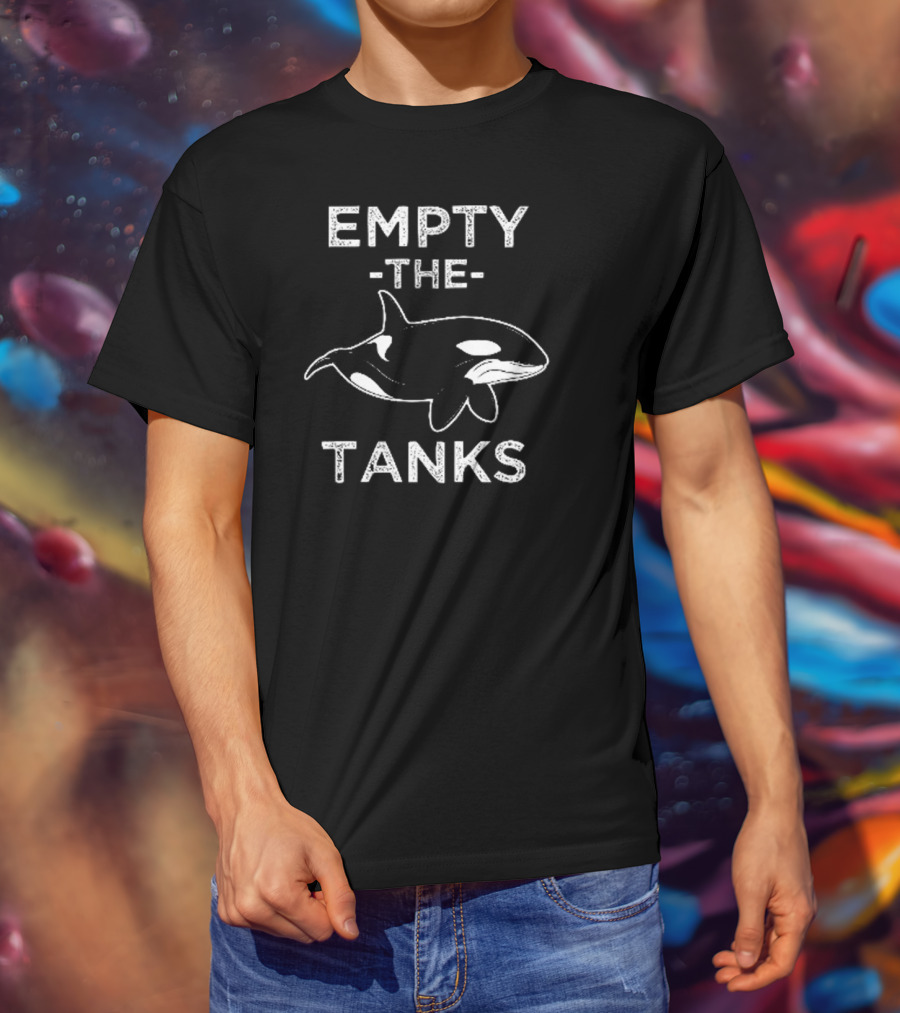Empty The Tanks Orca Awareness Conservation Movement T-Shirt