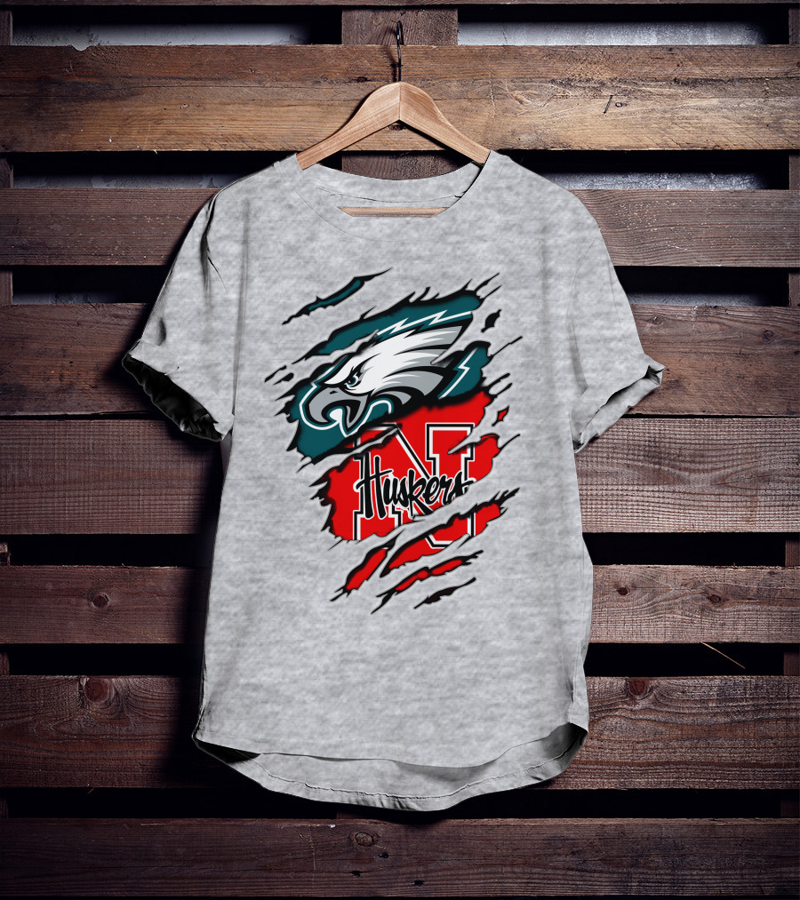 Eagles Huskers Logo Crossover T-Shirt