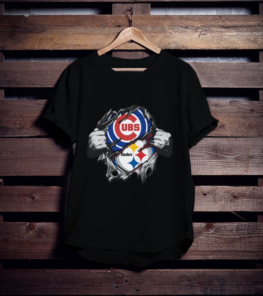 Steelers Cubs Ripped Reveal T-Shirt
