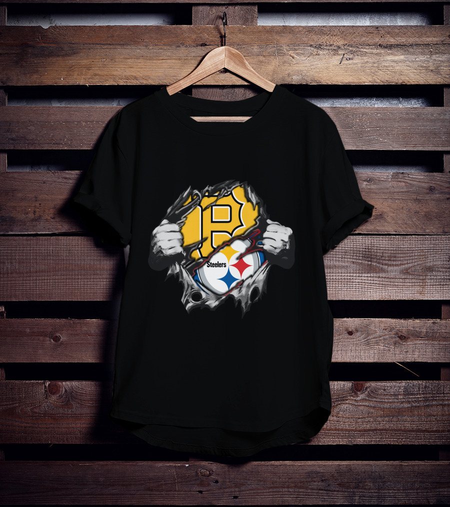 Steelers Pirates Logo Mashup T-Shirt