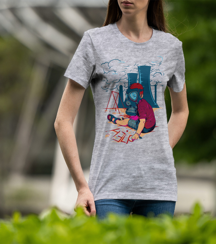 The Cry Of The Future Preschool Gas Mask Child Industrial Playground T-Shirt