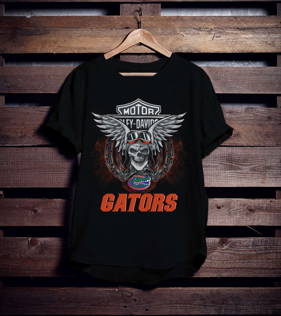 Motor Harley Davidson Florida Gators Ncaa T-Shirt
