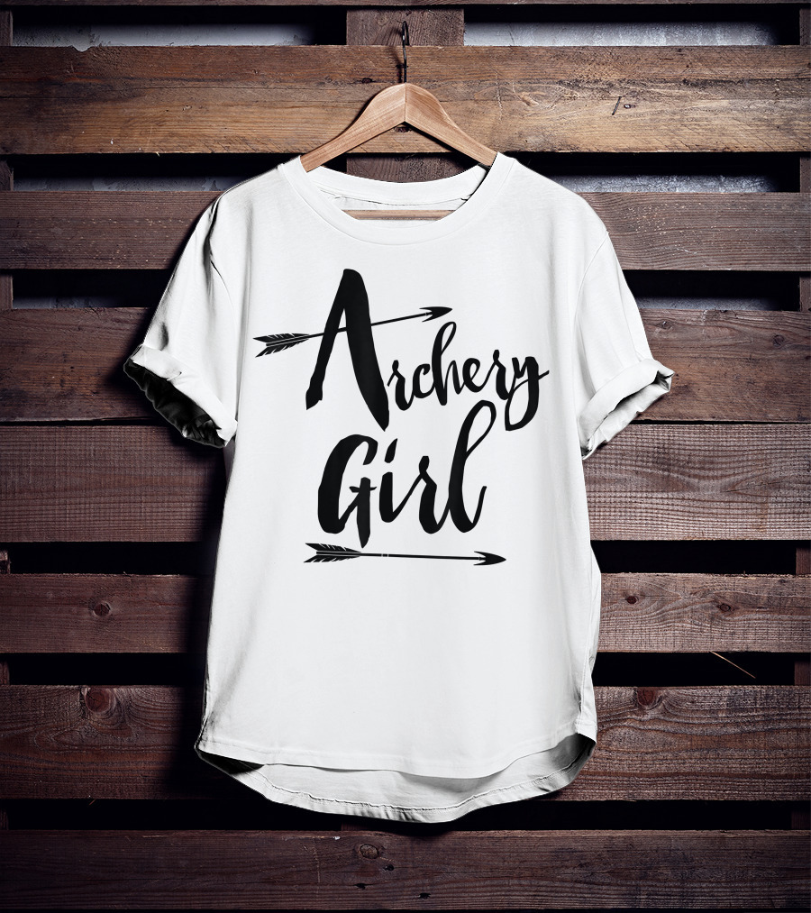 Archery Girl Women Teen Cute Arrows Stylish T-Shirt