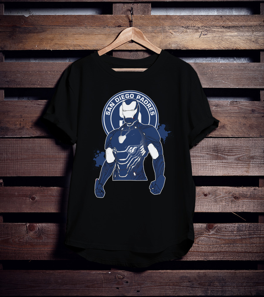 Iron Man San Diego Padres Crossover T-Shirt
