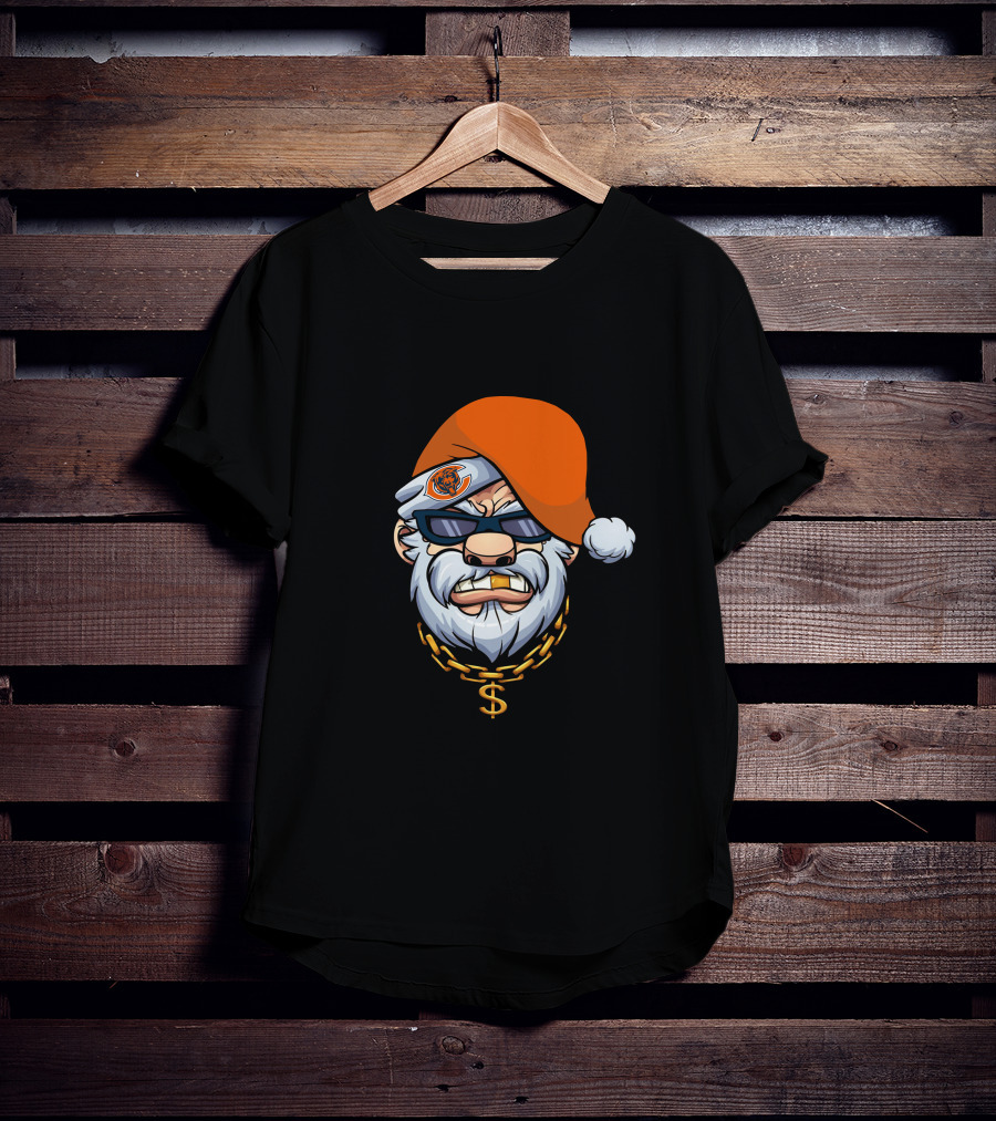 Bears Santa Gangster Style With Gold Chain And Sunglasses T-Shirt