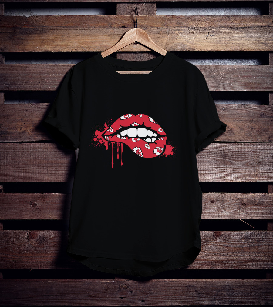 Dripping Lips Kansas City Chiefs T-Shirt