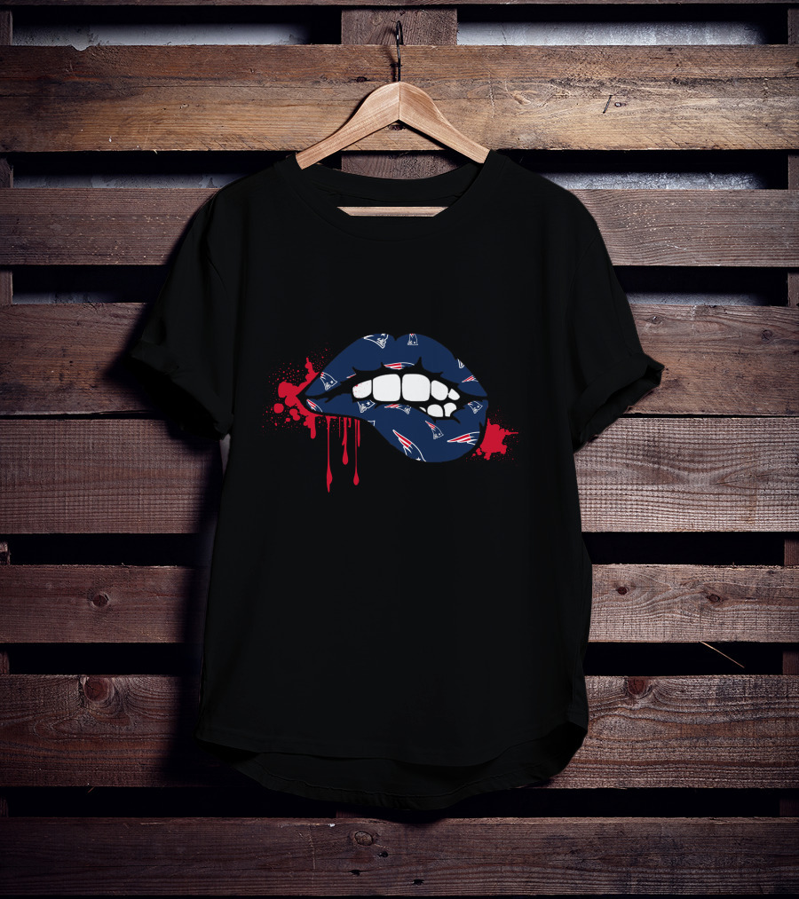 Dripping Lips New England Patriots T-Shirt