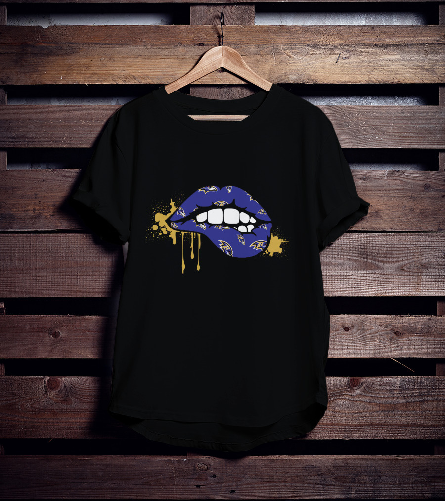 Ravens Dripping Lips Logo T-Shirt