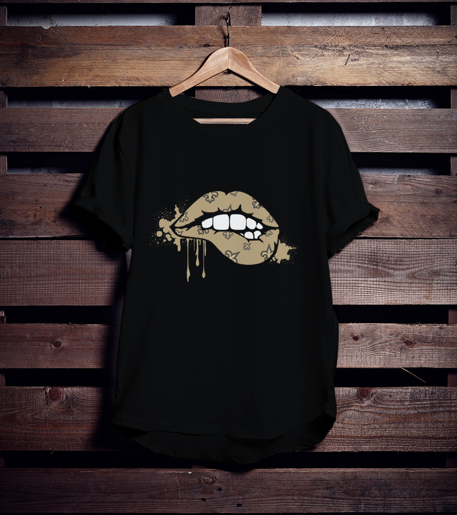 Dripping Lips Fleur-De-Lis Saints T-Shirt