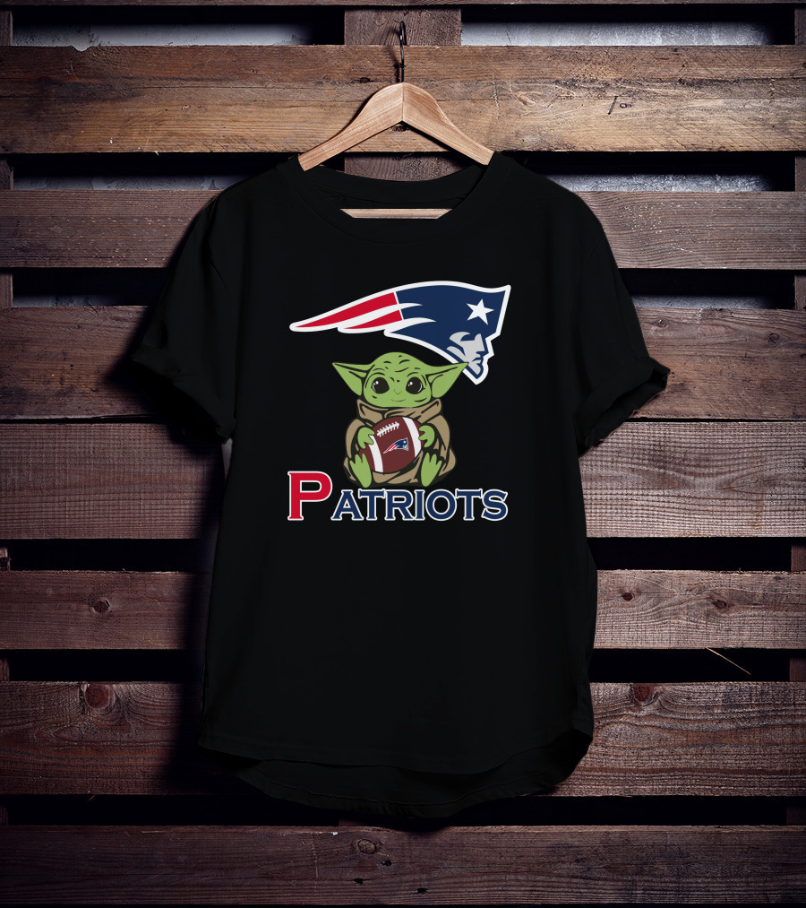 Patriots Baby Yoda Star Wars Patriots Football T-Shirt