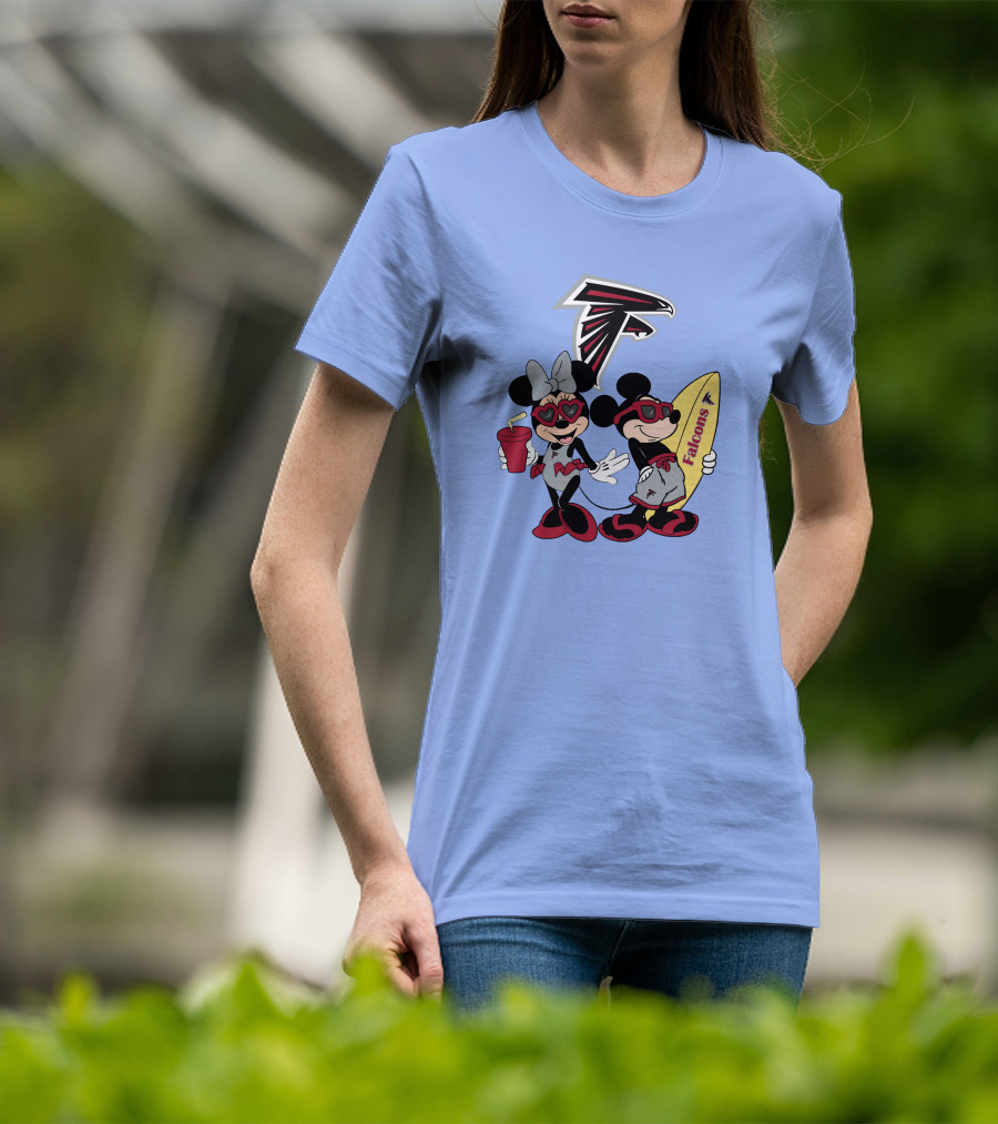 Falcons Mickey And Minnie Vacation Fun T-Shirt