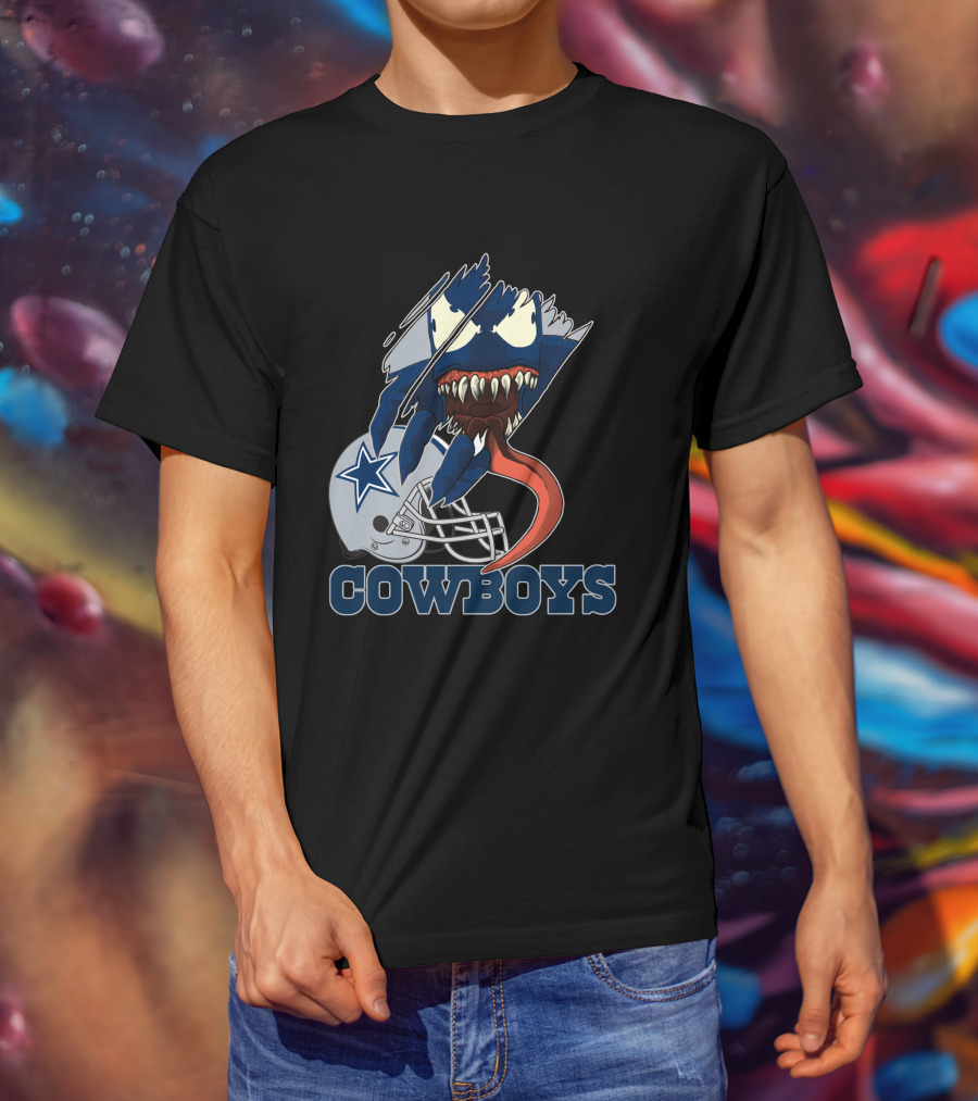 Cowboys Venom Dallas Football Mashup T-Shirt