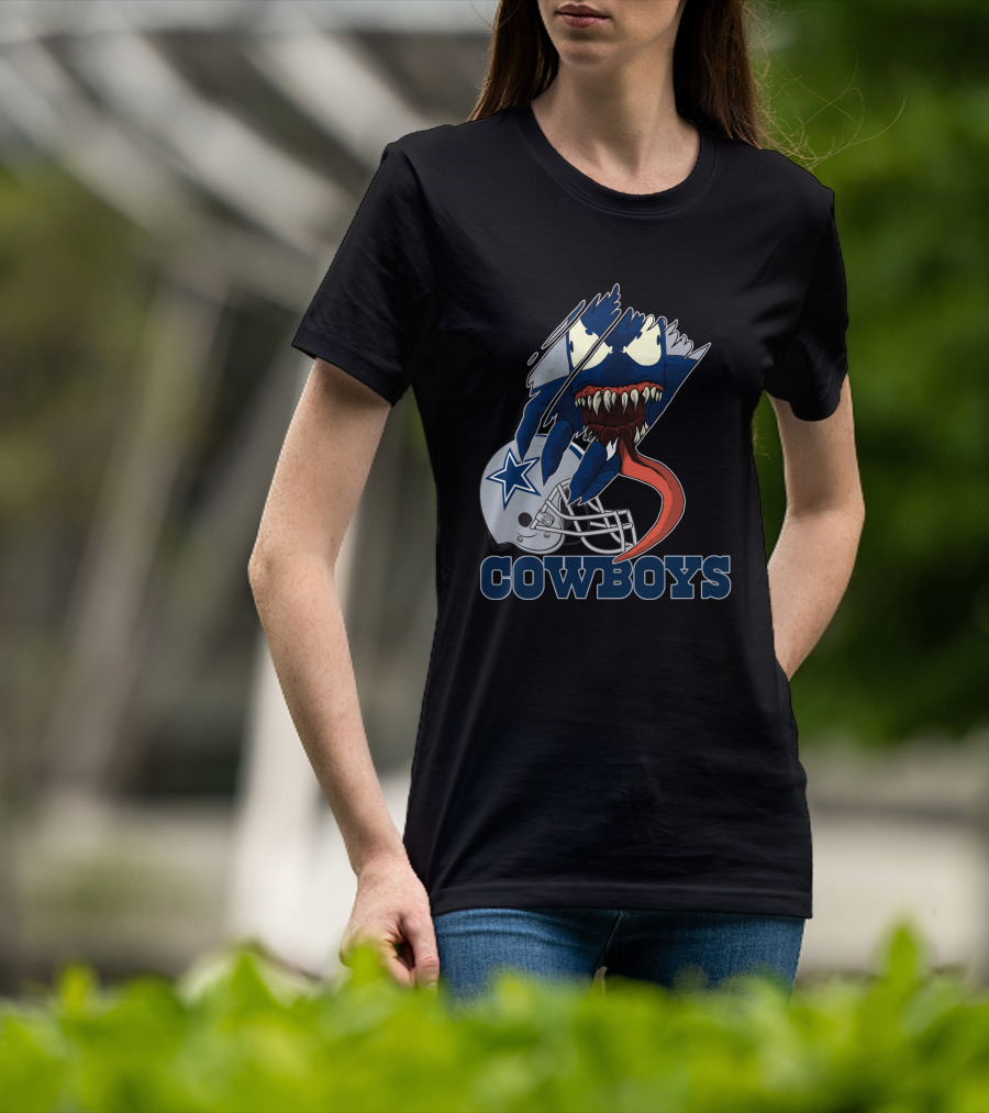 Cowboys Venom Dallas Football Mashup T-Shirt