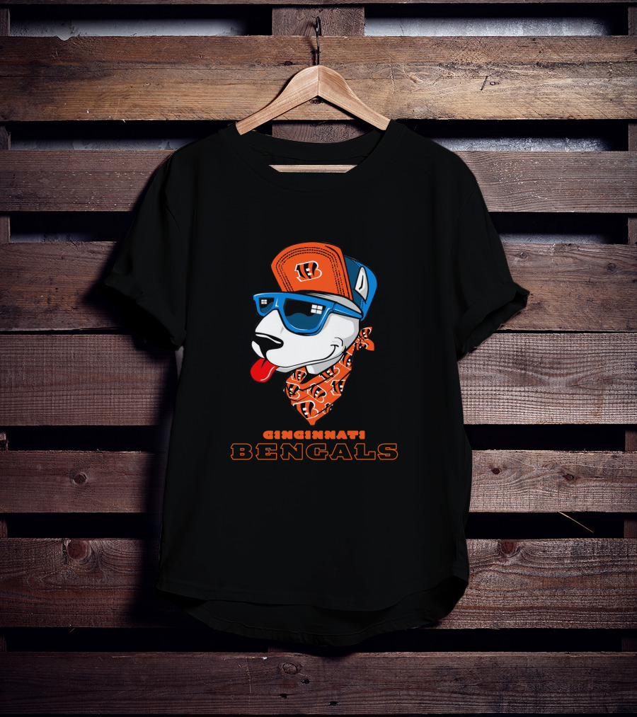 Cincinnati Bengals Bull Terrier T-Shirt