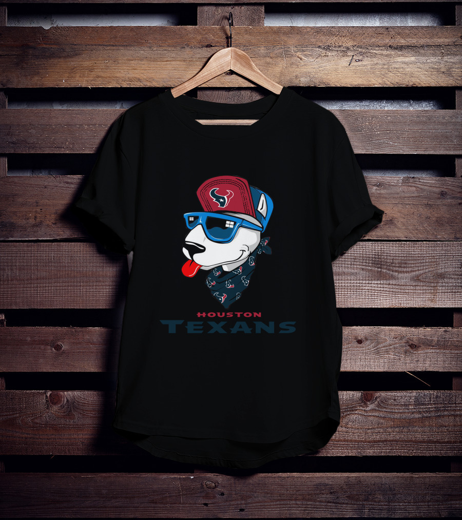 Houston Texans Bull Terrier T-Shirt