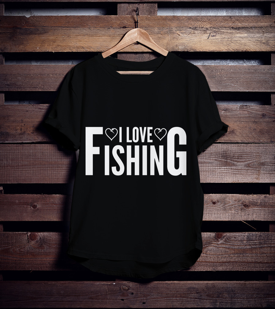 I Love Heart Fishing T-Shirt