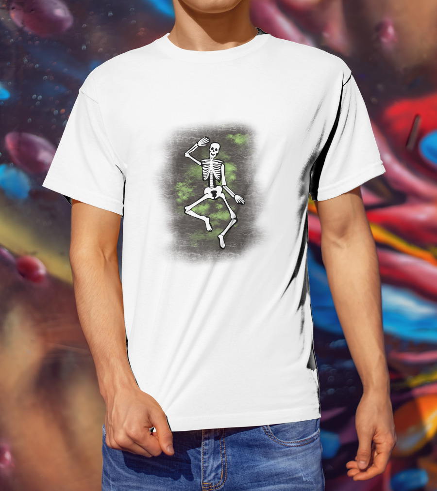 Dancing Skeleton Halloween Ghostly Vibe T-Shirt