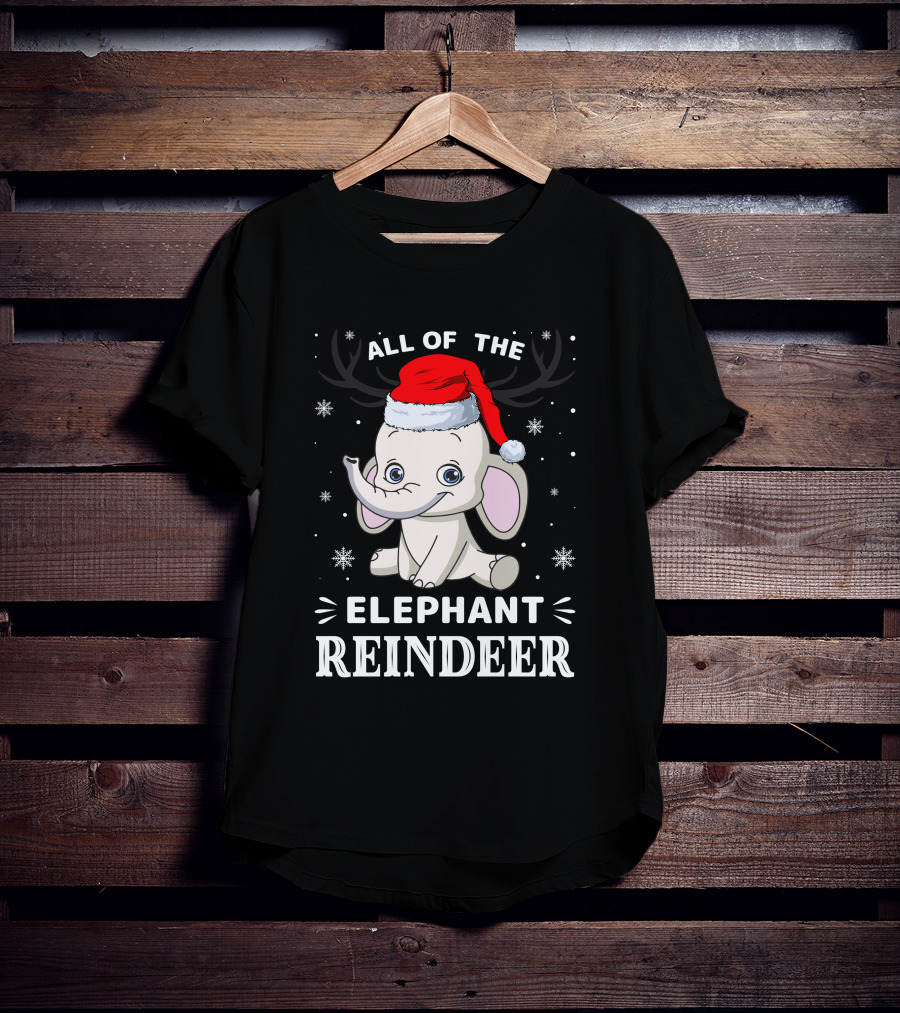 All Of The Elephant Reindeer Christmas T-Shirt
