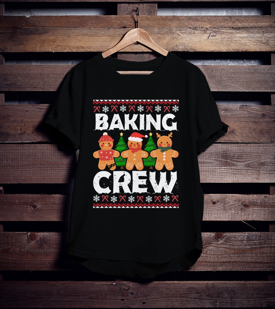 Christmas Baking Crew Gingerbread Holiday Festive T-Shirt
