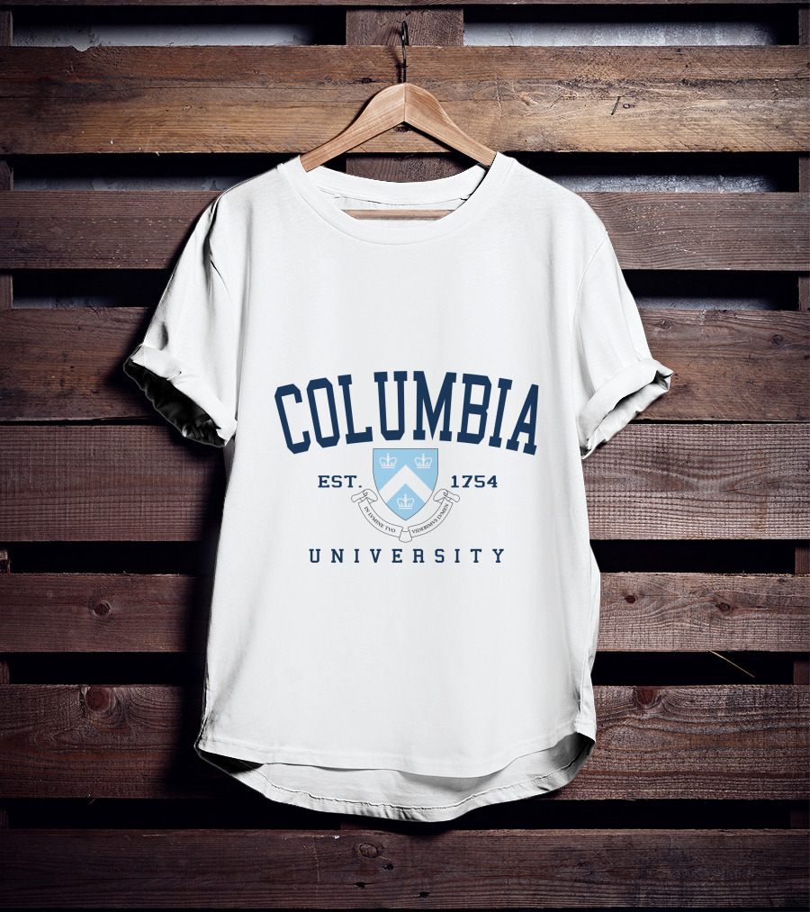 Columbia University Est 1754 Shield And Motto T-Shirt