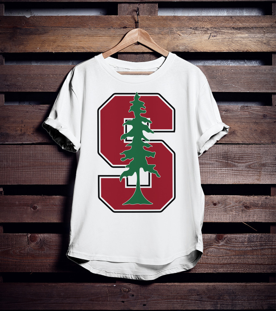 Stanford University Cardinal Logo With Tree T-Shirt