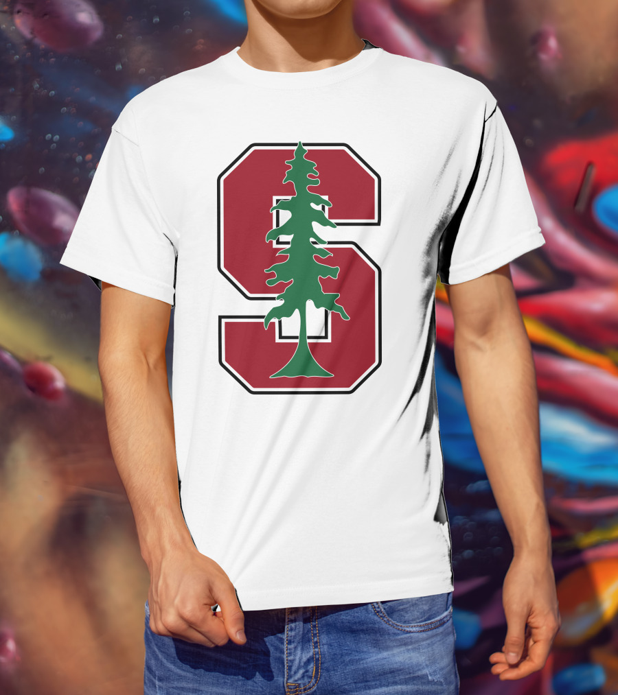 Stanford University Cardinal Logo With Tree T-Shirt