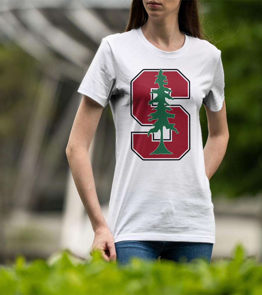 Stanford University Cardinal Logo With Tree T-Shirt