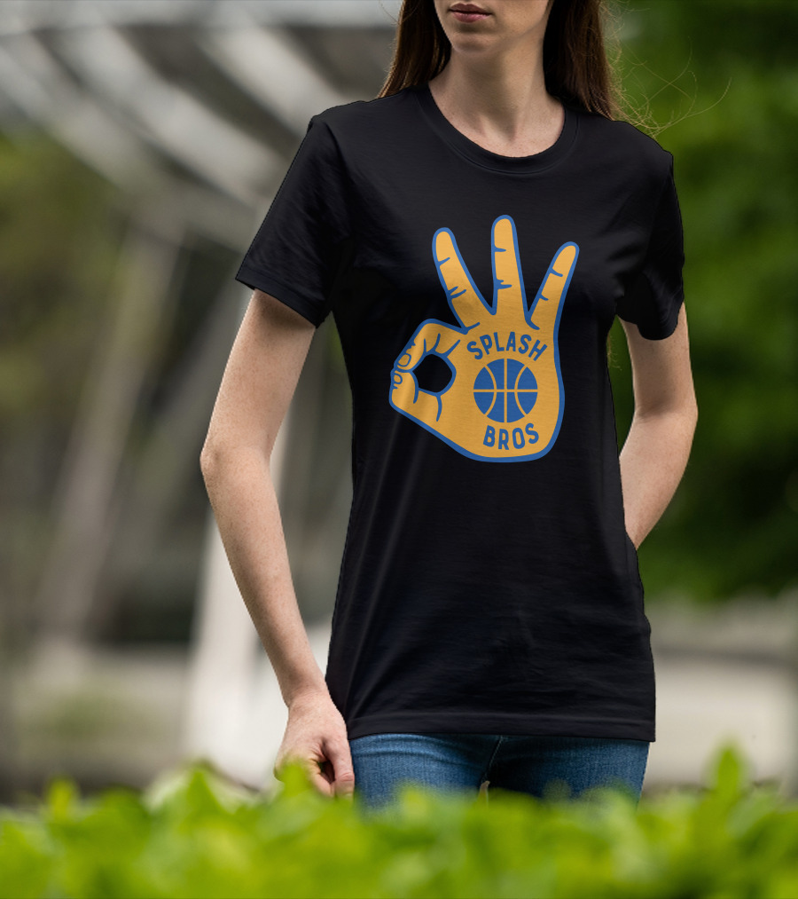 Splash Bros Basketball Foam Finger Logo 3 T-Shirt