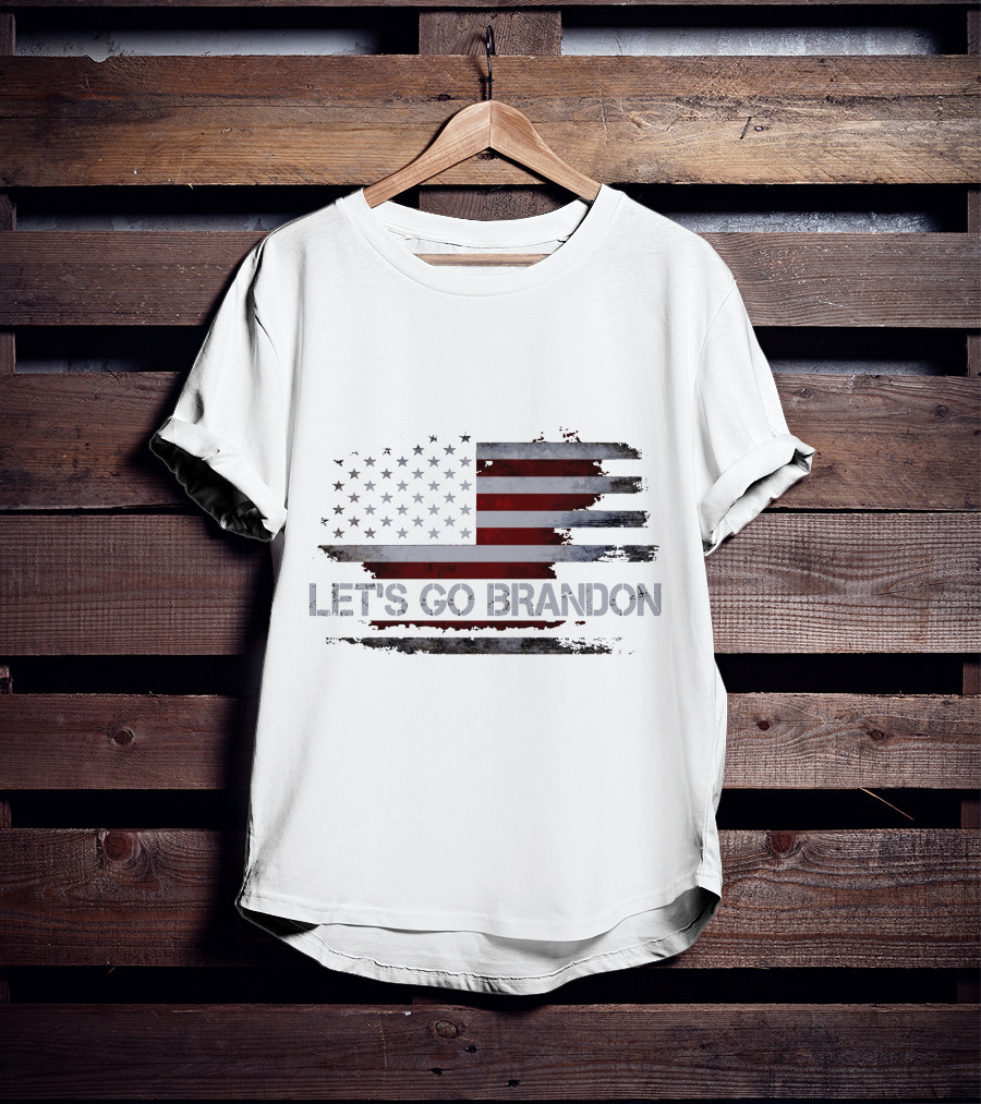 Let's Go Brandon American Flag Conservative Anti Liberal T-Shirt