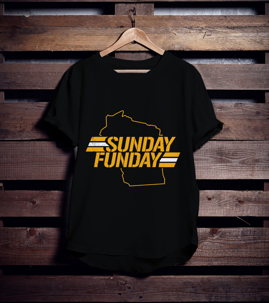 Sunday Funday Wisconsin Green Bay Packers T-Shirt
