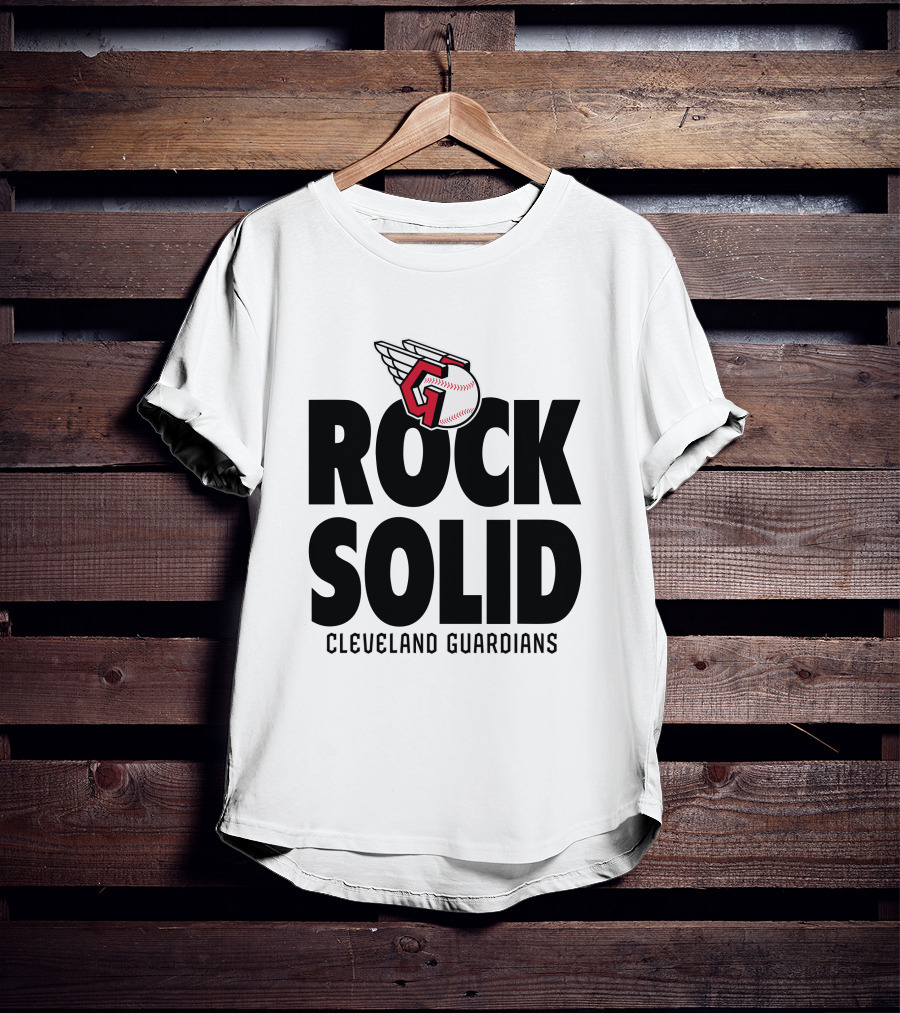 Cleveland Guardians Rock Solid Baseball Winged T-Shirt