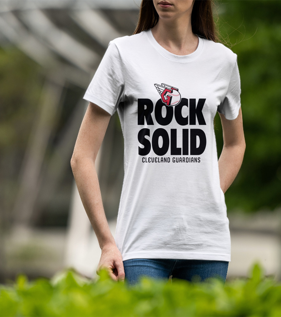 Cleveland Guardians Rock Solid Baseball Winged T-Shirt