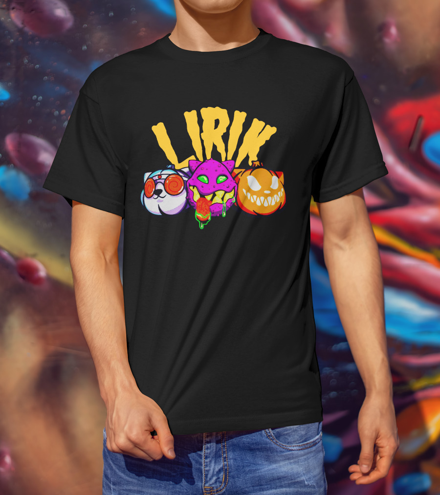 LIRIK GHOULS Trio Halloween Characters T-Shirt