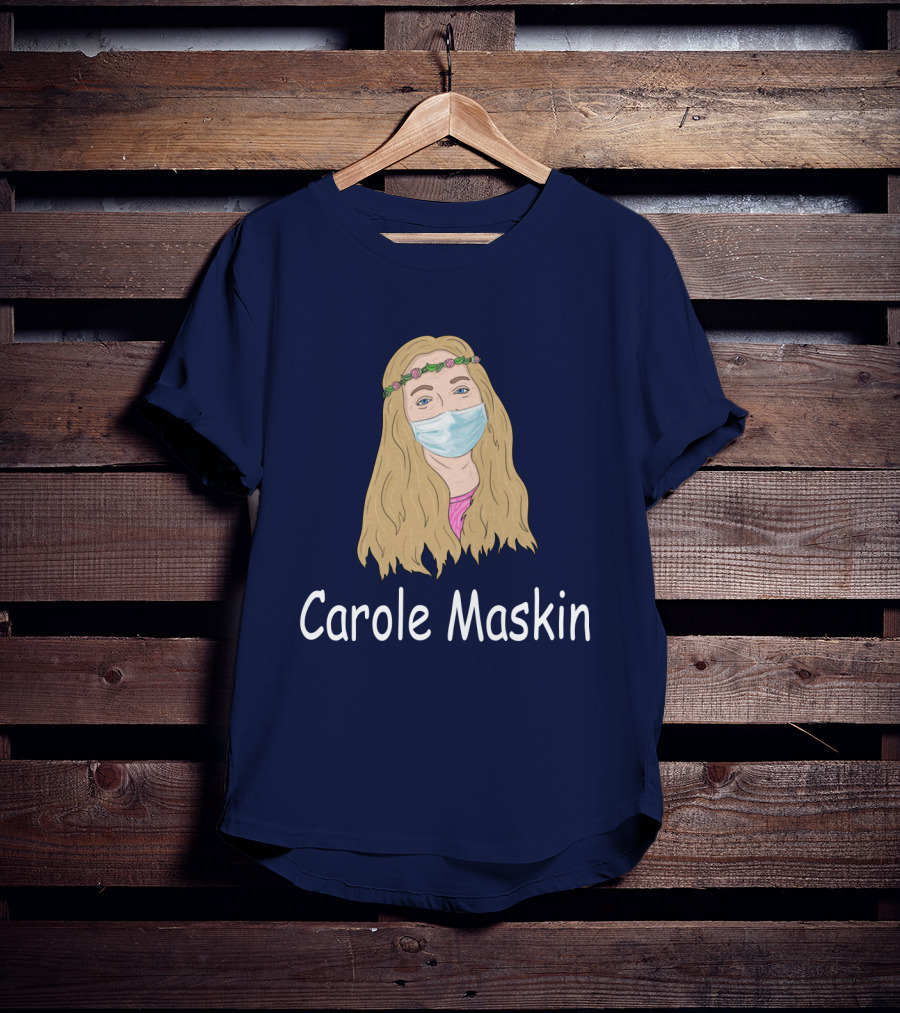 Carole Maskin Face Mask Floral Headband T-Shirt